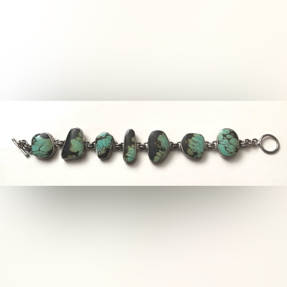 Vintage sterling silver and turquoise bracelet
